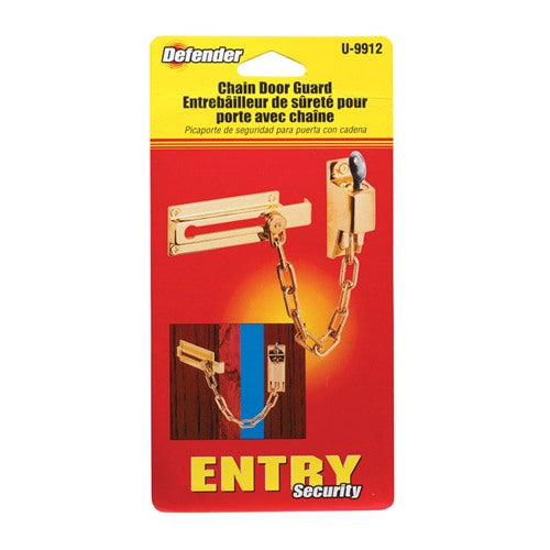 Prime-Line 3.25 in. L Bright Brass Brass Chain Door Guard