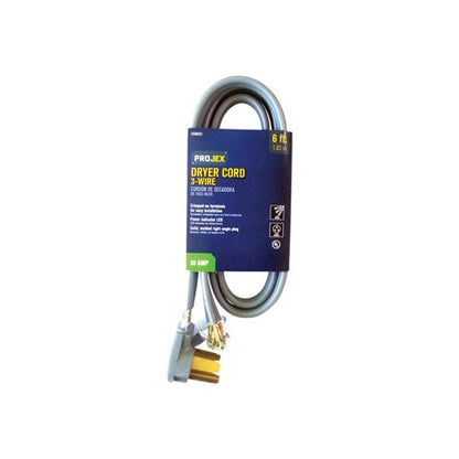 Projex 10/3 SRDT 125/250 V 6 ft. L Dryer Cord