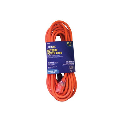 Projex Indoor or Outdoor 25 ft. L Orange Extension Cord 14/3 SJTW