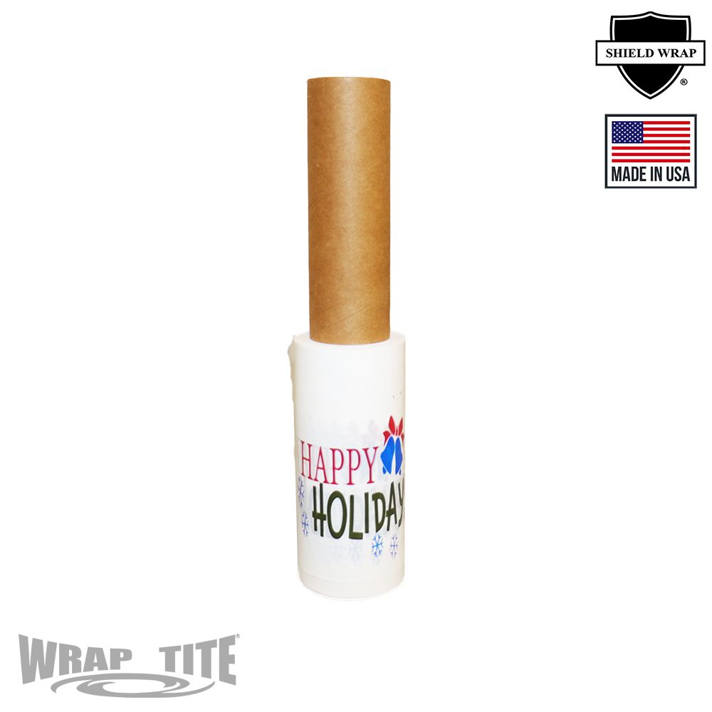 5 x 500 x 80 EXT. CORE - WHITE WITH 3C "HAPPY HOLIDAY" PRINT - 4 RLS/CASE