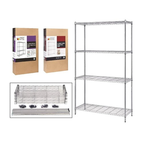 Quantum 4-Shelf Consumer Grade Wire Shelving