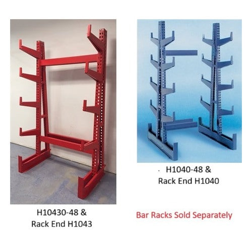 Rack Ends and Extra Arms for Heavy-Duty Bar Racks