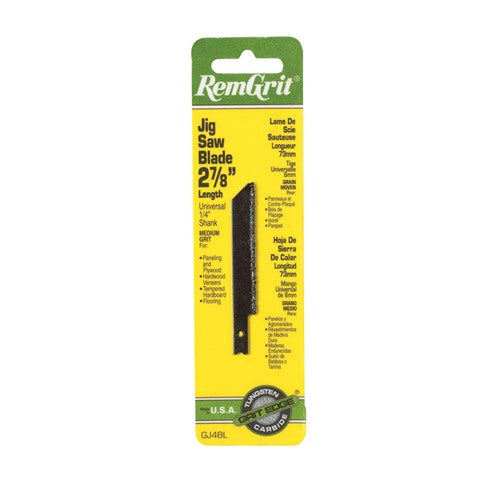 RemGrit 2-7/8 in. Carbide Grit Universal Jig Saw Blade Assorted TPI 1 pk — Model E0406141