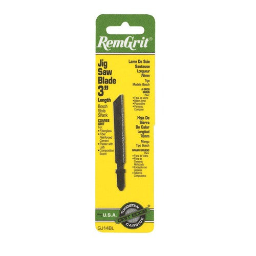 RemGrit 3 in. Carbide Grit T-Shank Bosch Jig Saw Blade 1 pk