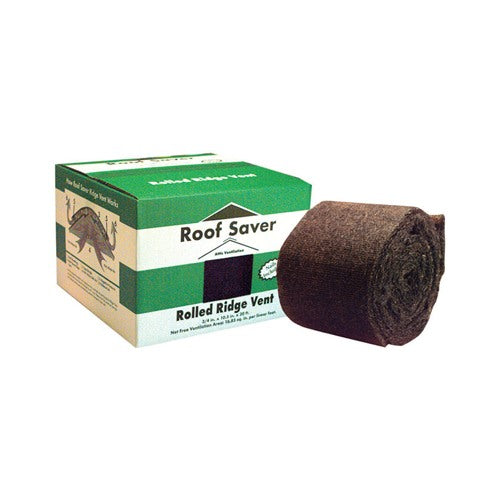 Roof Saver 0.75 in. H X 10.5 in. W X 20 ft. L Fiber/Polyester Rolled Ridge Vent