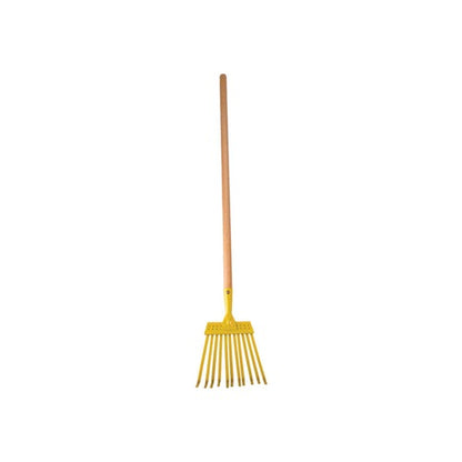Rugg 31 in. 11 Tine Steel Leaf Rake Wood Handle