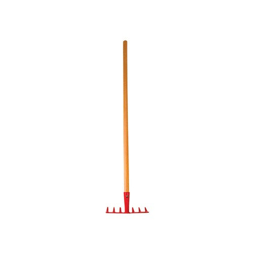 Rugg Buddy Bee 31 in. 7 Tine Steel Rake Wood Handle