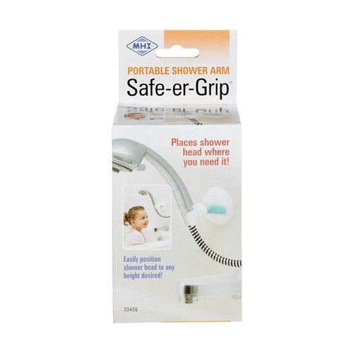 Safe-er-Grip White Shower Arm