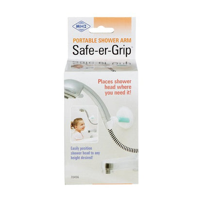Safe-er-Grip White Shower Arm