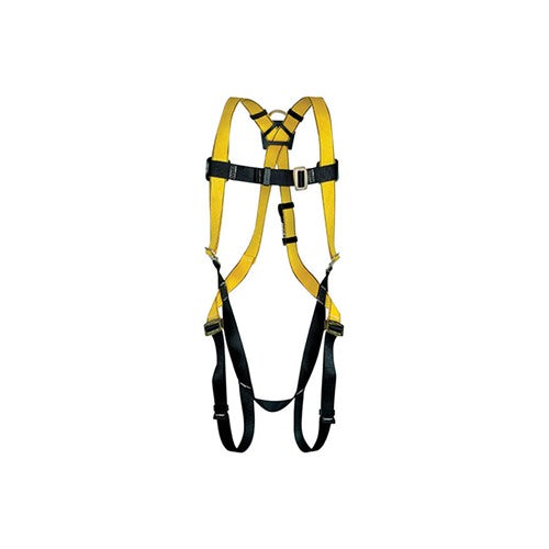Safety Works Unisex Polyester Adjustable Safety Harness 400 lb. cap. Yellow 1 pc