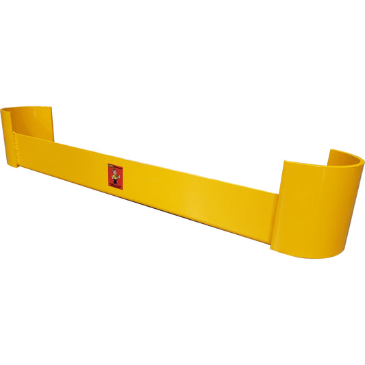 Save-ty Yellow curved double end of aisle rack guard