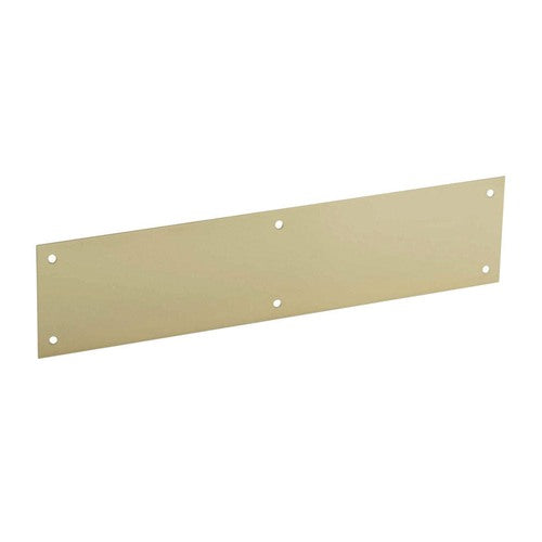 Schlage 6 in. H X 30 in. L Bright Brass Brass Kickplate