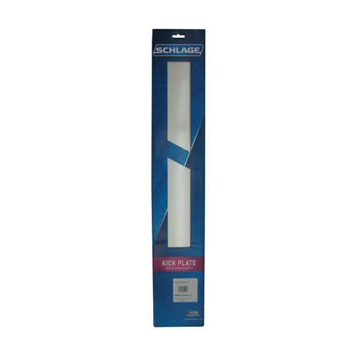 Schlage 6 in. H X 34 in. L Anodized Aluminum Kickplate