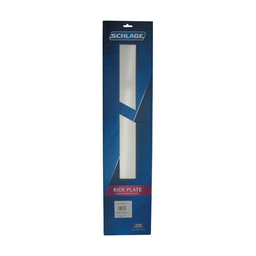 Schlage 8 in. H X 34 in. L Anodized Aluminum Kickplate