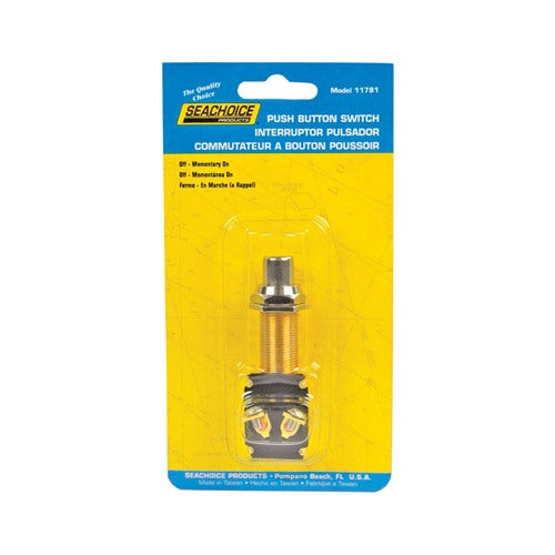 Seachoice Push Button Starter/Horn Switch Brass