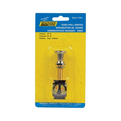 Seachoice Push-Pull Switch Chrome Plated Brass