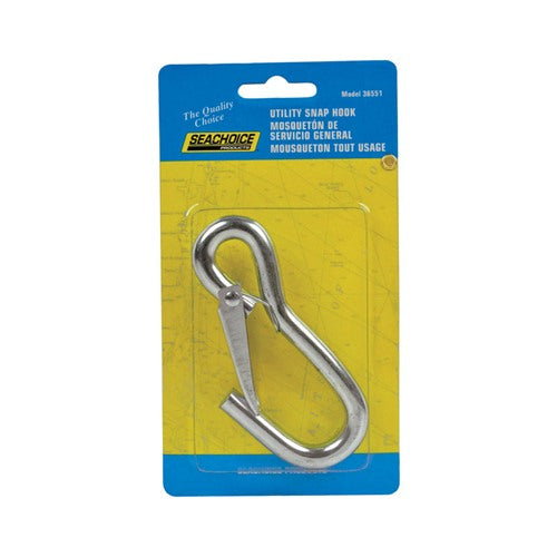Seachoice Zinc-Plated Steel 4-1/2 in. L Utility Snap Hook 1 pk