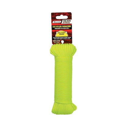 SecureLine 5/32 in. D X 100 ft. L Yellow Braided Nylon Paracord