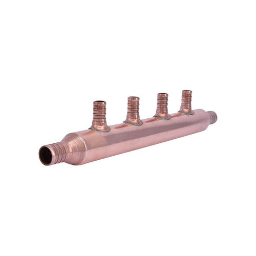 SharkBite 3/4 in. Crimp X 1/2 in. D Crimp Brass 4 Port Manifold
