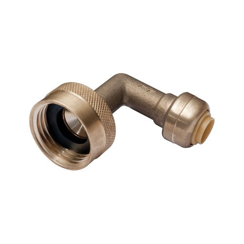 SharkBite Push to Connect 1/4 in. PTC X 3/4 in. D FHT Brass Dishwasher Elbow