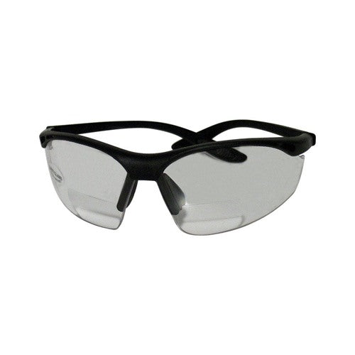 Sierra Ranch Bi-Focal Safety Readers Clear Lens Black Frame 1 pc