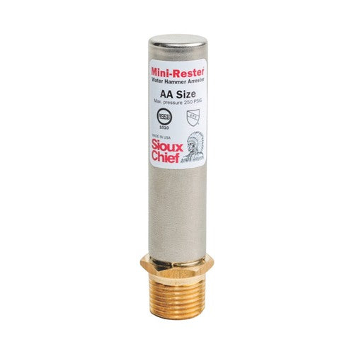Sioux Chief MiniRester 1/2 in. MIP in. X 1/2 in. D Closed in. Copper Water Hammer Arrester 1 pk