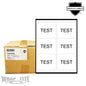 4" x 3.3" - 6/Page Sheet Label, White