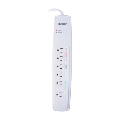 Southwire Woods 3 ft. L 6 outlets Smart-Enabled Surge Protector White 1780 J