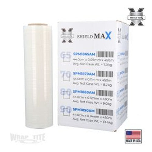 WrapTite Hi-Perf Hand Film 44cm x 450m x .12mm — Price per Roll, Sold in 4-Roll Cases (SPM1880AM)