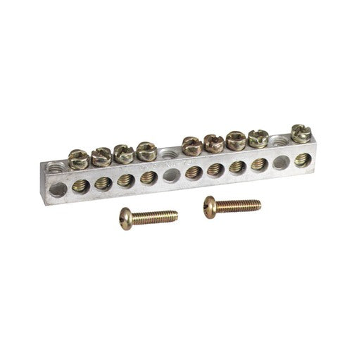Square D 200 amps 120/240 V 1 space 12 circuits Surface Mount Ground Bar Kit