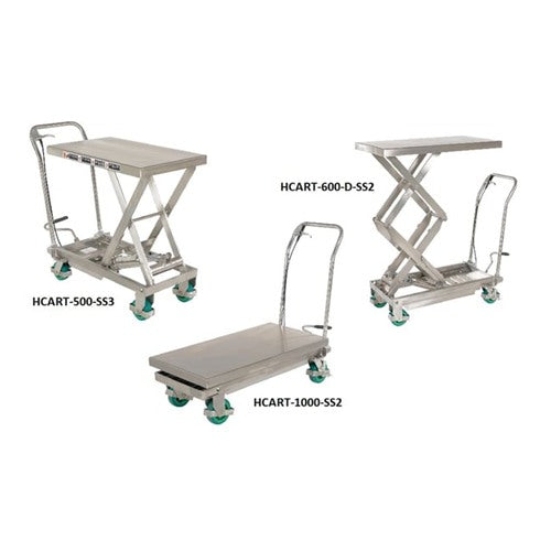 Stainless Steel Scissor Carts
