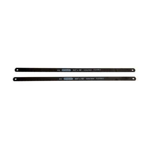 STANLEY 12 in. High Carbon Steel Hacksaw Blades 32 TPI 2 pk