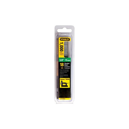 Stanley 18 Ga. X 5/8 in. L Steel Brad Nails 1000 pk
