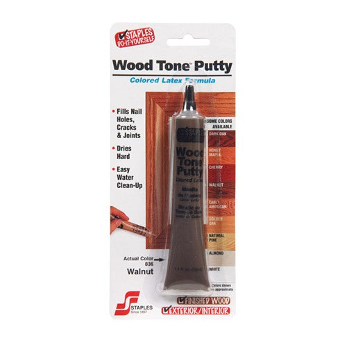 Staples Wood Tone Walnut Colored Latex Putty 1.1 oz