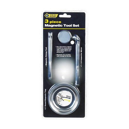 Steel Grip Silver Magnetic Tool Set 1 lb. pull 3 pc
