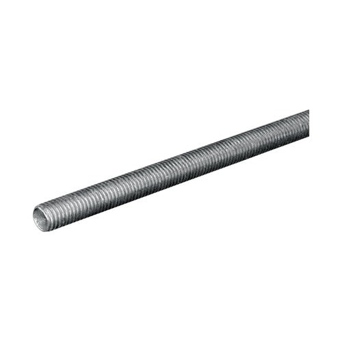 SteelWorks 7/16 in. D X 24 in. L Low Carbon Steel Threaded Rod