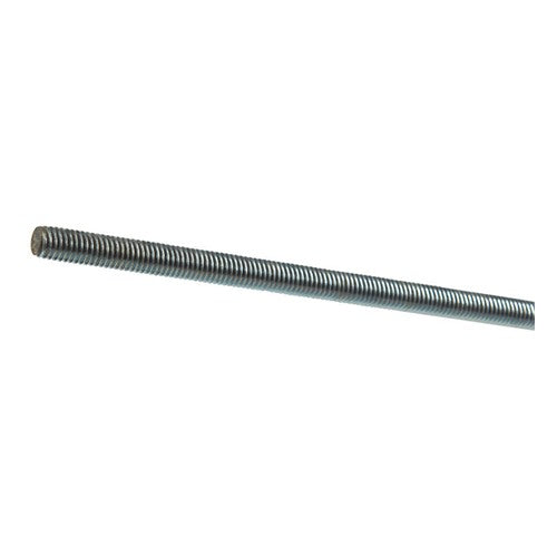 SteelWorks 7/16 in. D X 72 in. L Zinc-Plated Steel Threaded Rod