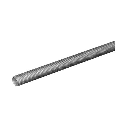 SteelWorks #8 in. D X 12 in. L Low Carbon Steel Threaded Rod