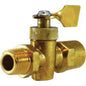 O-ring Sealed Male Iron Pipe X Female Iron Pipe Solid Bottom Valve — Brass Fittings