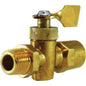 O-ring Sealed Male Iron Pipe X Female Iron Pipe Solid Bottom Valve — Brass Fittings