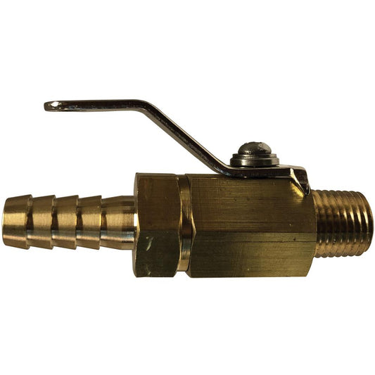 Stainless Steel Handle Barb X Male Iron Pipe Mini Ball Valve