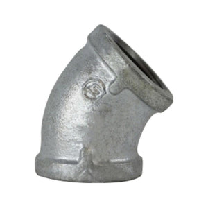 Galvanized 150 Malleable Fittings — 45 Degree Elbow
