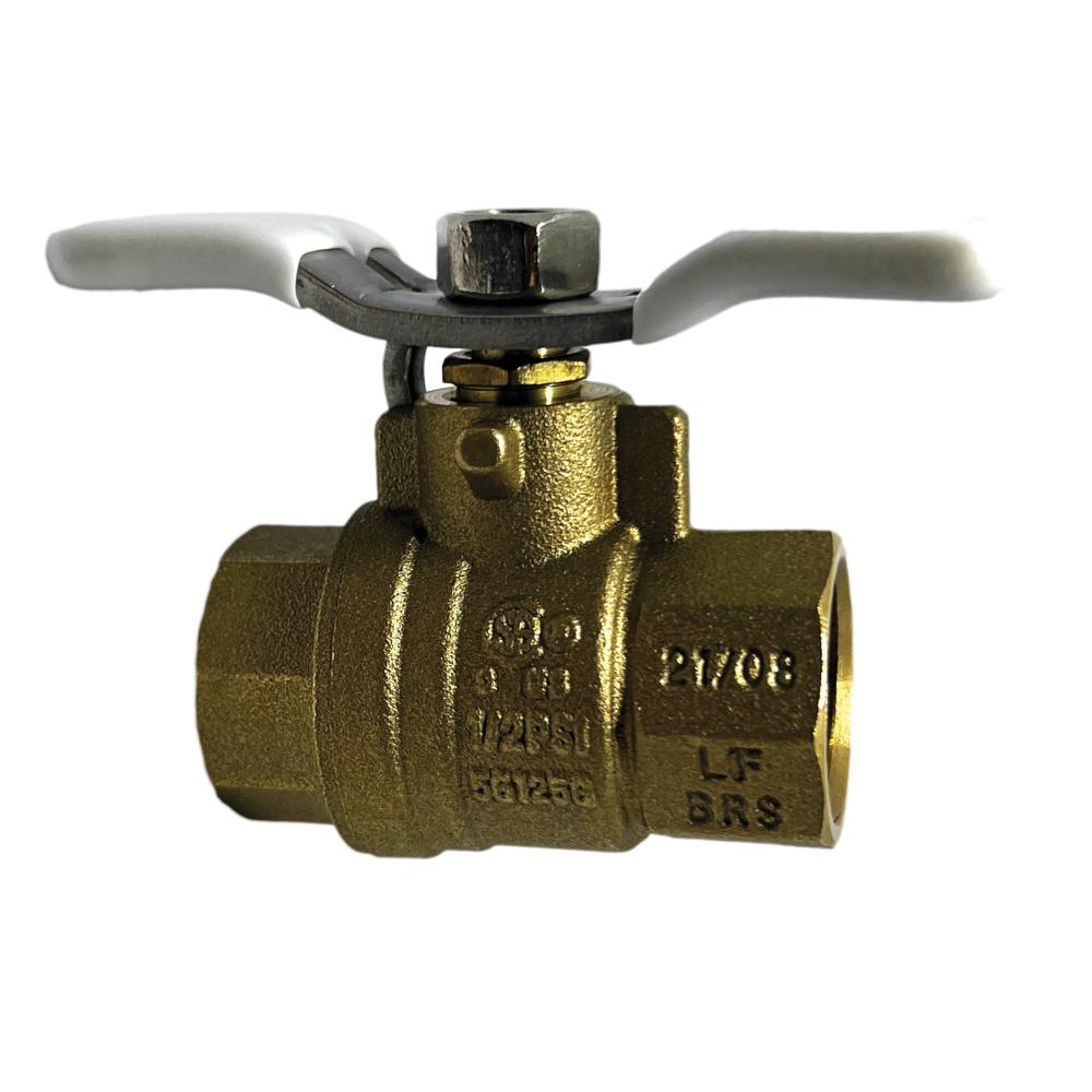 Female Iron Pipe X Female Iron Pipe Stainless Steel Tee Handle — Lead Free Valves