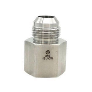 Male JIC 37° to Female Pipe — SS2405 Series, 316 Stainless Steel