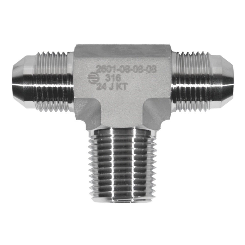 Male JIC 37° to Male Pipe Branch Tee