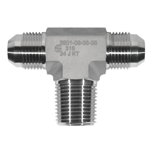 Male JIC 37° to Male Pipe Branch Tee