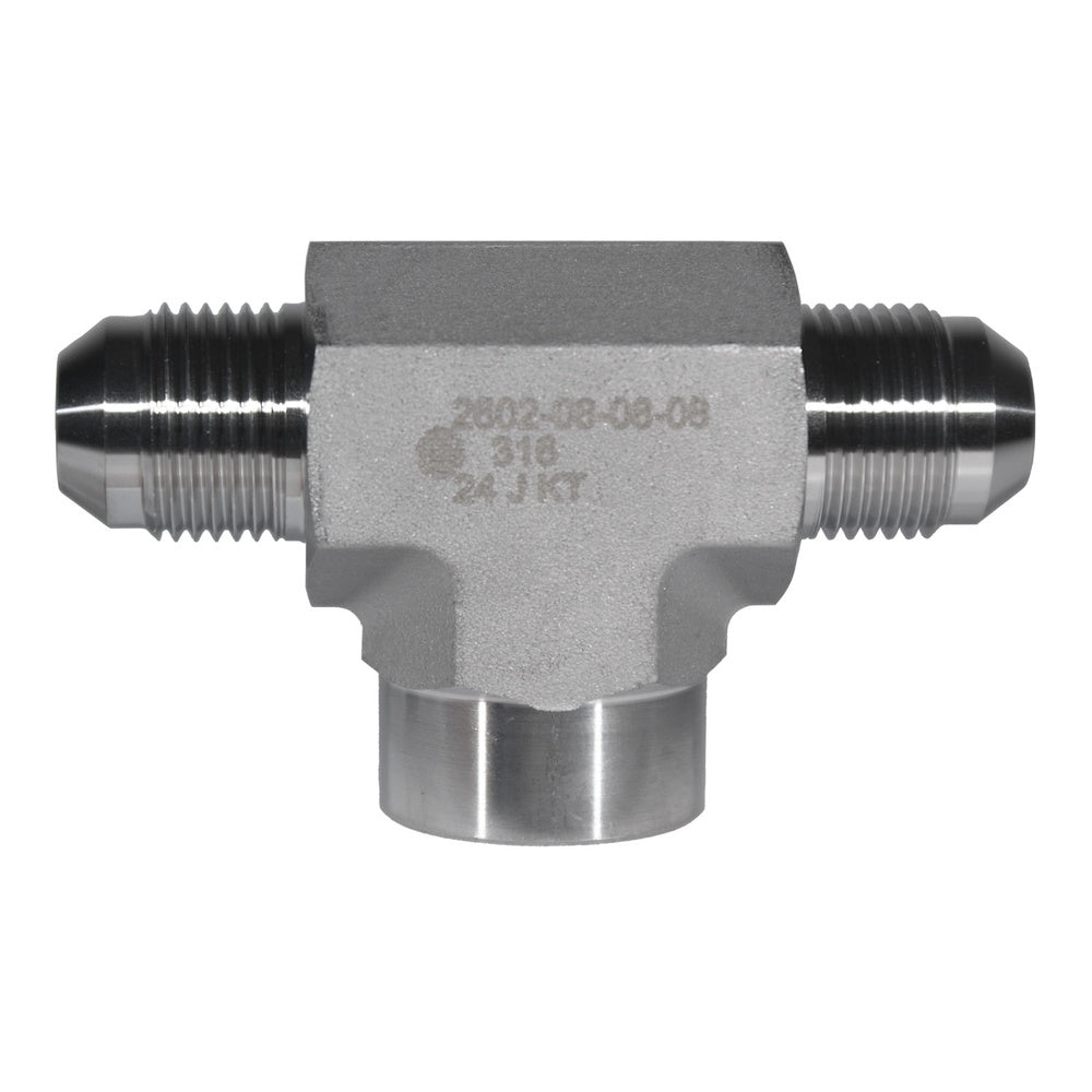 Male JIC 37° to Female Pipe Branch Tee