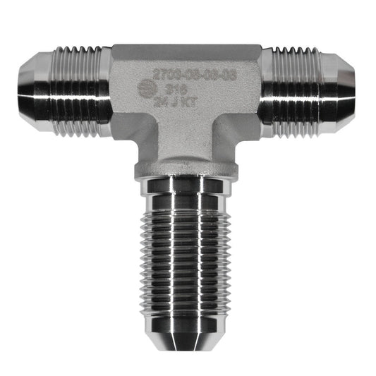 Male JIC 37° Bulkhead Union Branch Tee