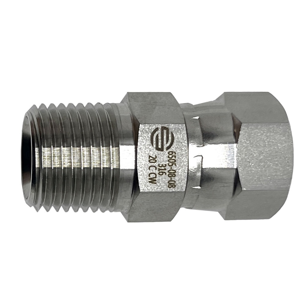 Male Pipe to Female JIC 37° Swivel