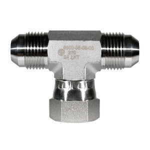 Male JIC 37° to Female JIC 37° Swivel Branch Tee — SS6600 Series, 316 Stainless Steel